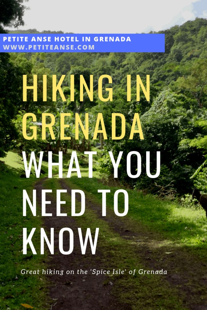 walking and hiking in Grenada spice isle