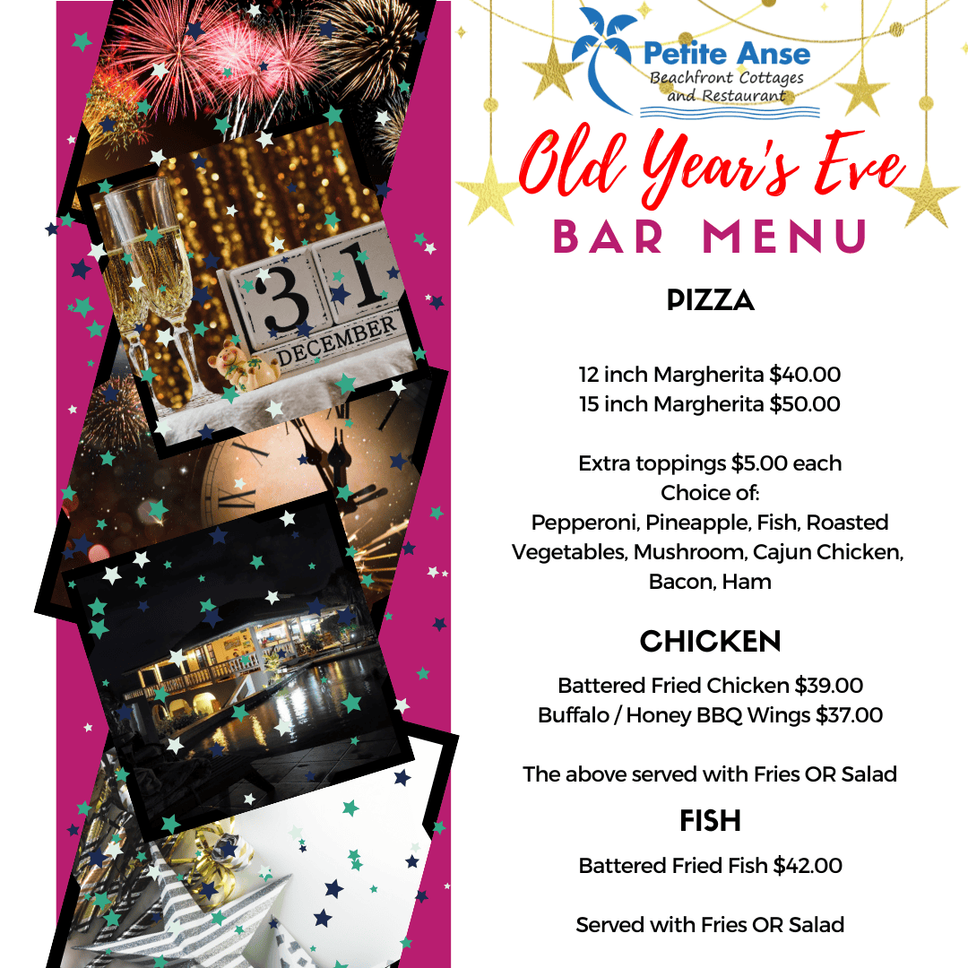 Old Year's Night 2024 in Grenada at Petite Anse Hotel