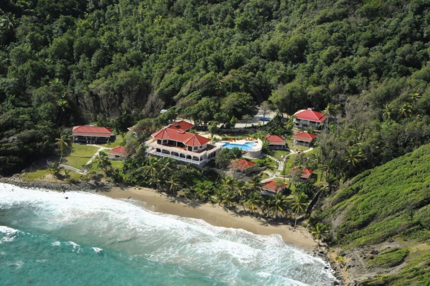 Petite Anse Hotel overlooking the Caribbean Sea in northern Grenada