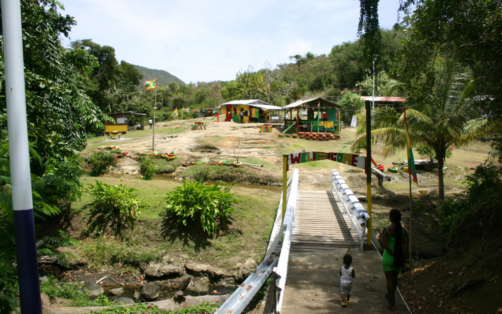 One of northern Grenada's lesser-known natural attractions, hidden among lush countryside.