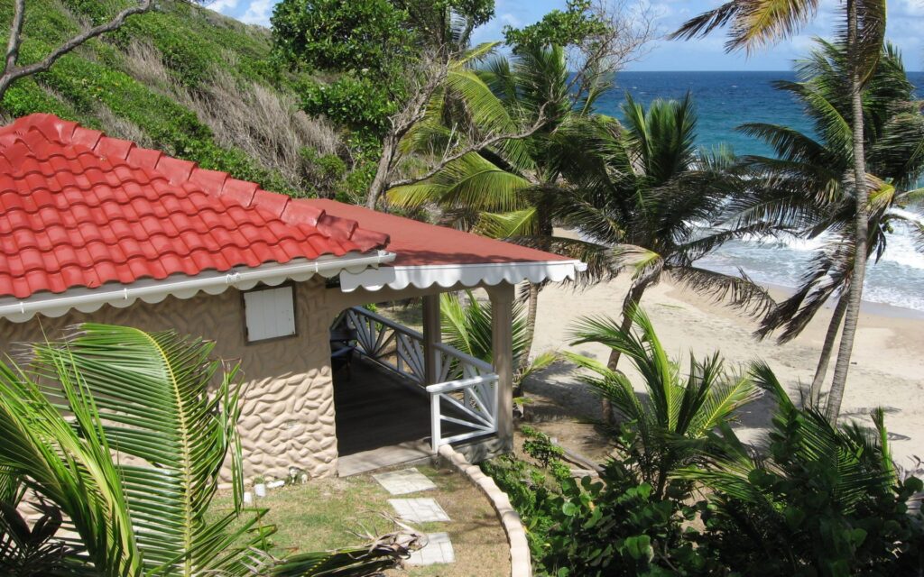 Beachfront cottage in tropical gardens at Petite Anse Hotel Grenada